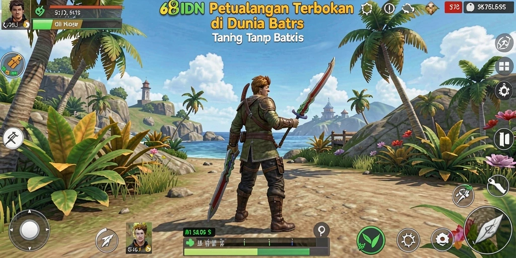 Tangkapan layar gameplay yang menunjukkan petualangan seru di 68IDN.