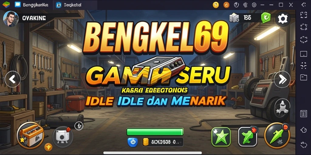 Tampilan menarik dari gameplay BENGKEL69 yang seru.
