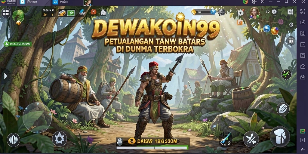 Screenshot gameplay DEWAKOIN99 menampilkan petualangan seru di dunia terbuka.