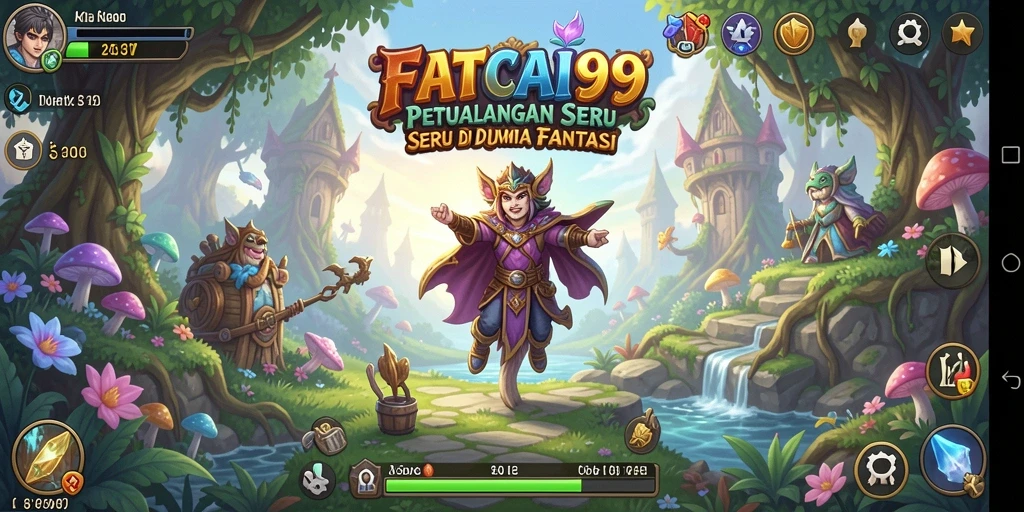 Tangkapan layar gameplay FATCAI99 menunjukkan aksi petualangan yang mendebarkan.