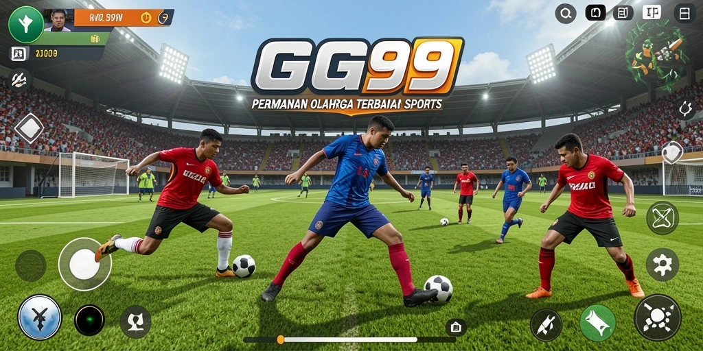 Tampilan gameplay GG99 yang menampilkan aksi olahraga seru.