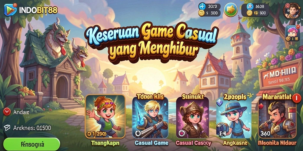 Tampilan gameplay menarik dari INDOBIT88 yang seru dan menghibur.