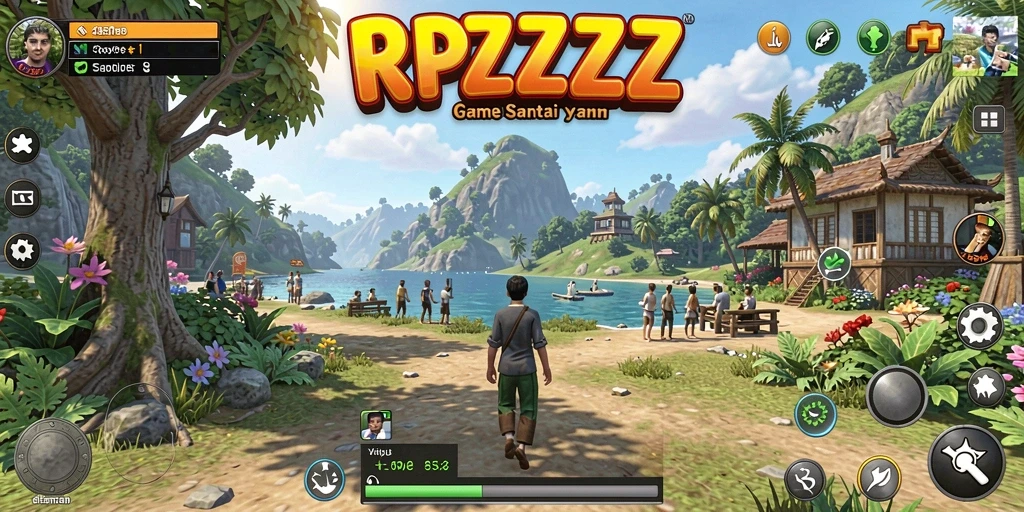 Screenshot RPZZZ menampilkan gameplay yang seru dan interaktif.