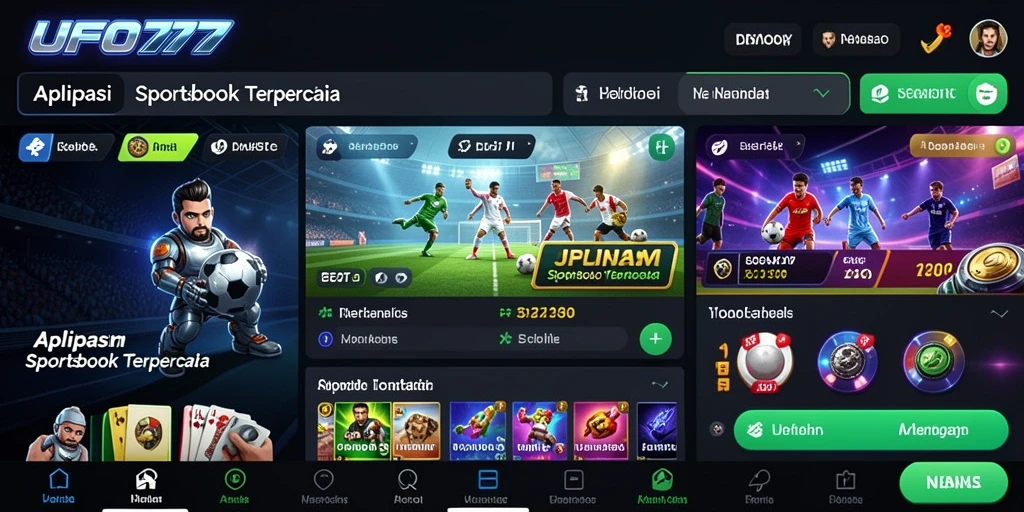Tampilan menarik dari gameplay taruhan di UFO777.