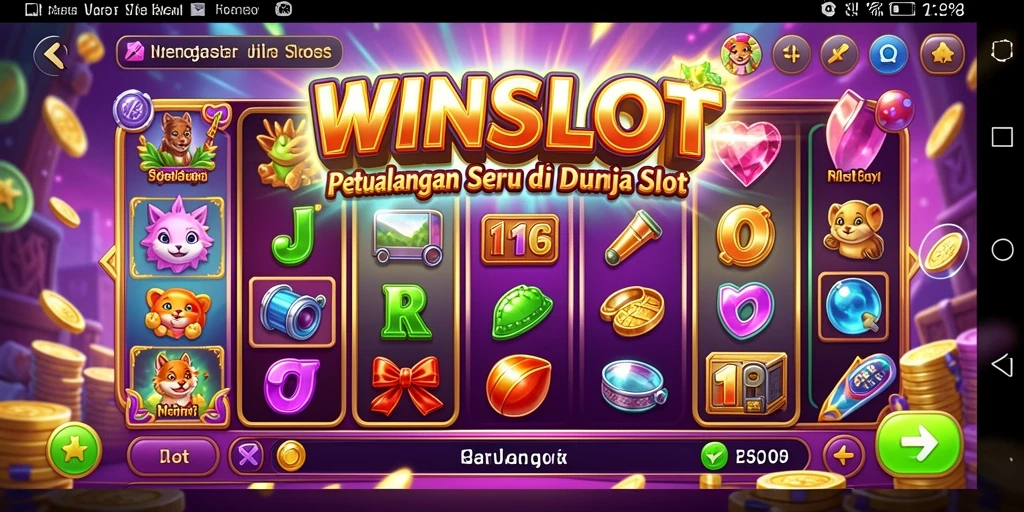 Gameplay seru WINSLOT menampilkan slot penuh warna dan tantangan.